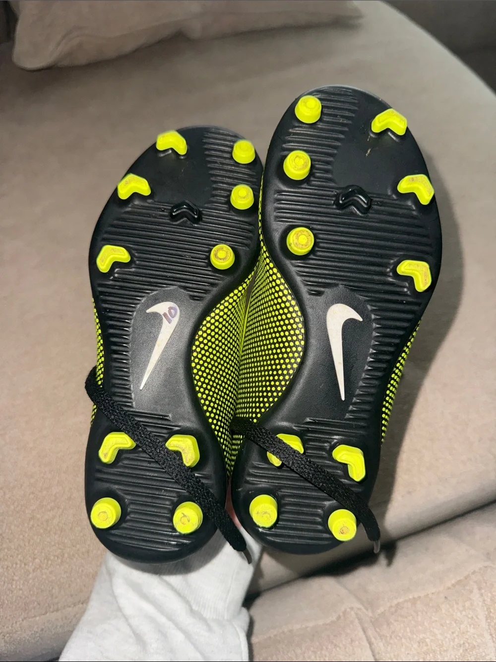 Nike Bravata II FG Neon Yellow and Black Soccer Cleats